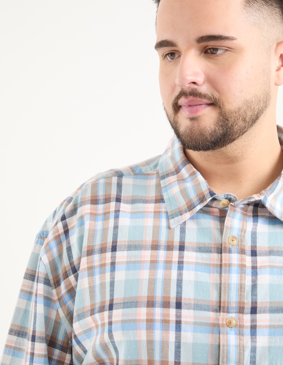 Camisa casual manga larga para hombre 3