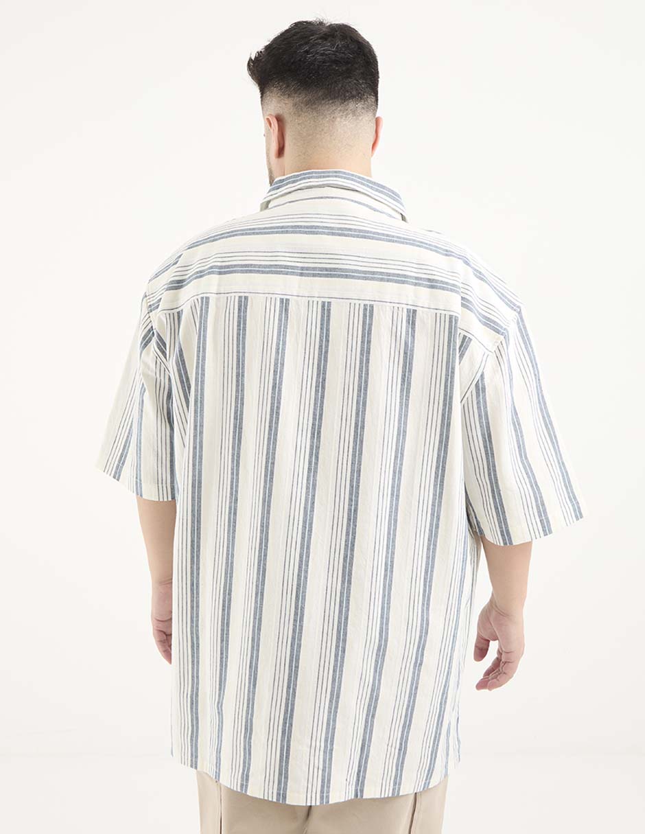 Camisa casual manga corta para hombre 4