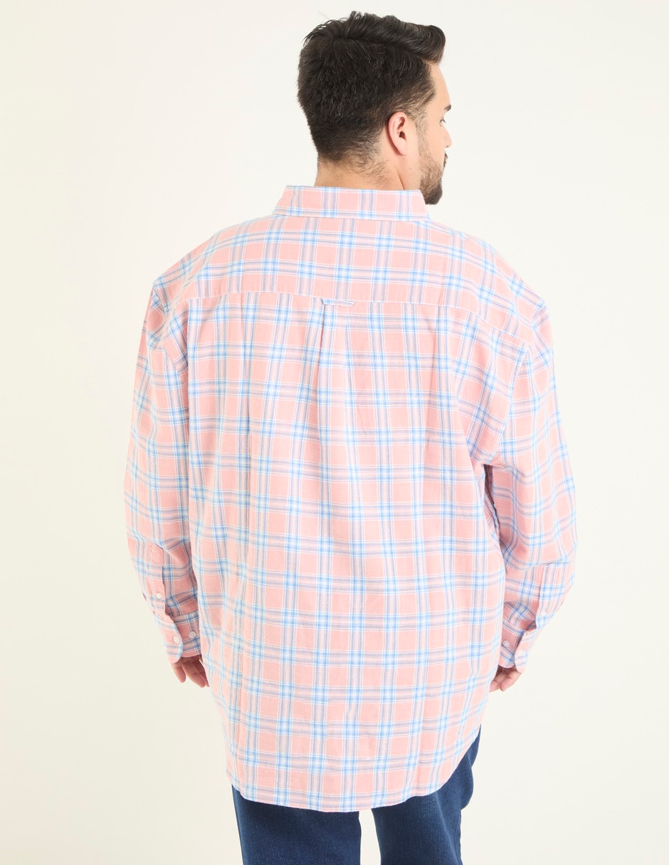 Camisa casual de algodón manga larga para hombre 2