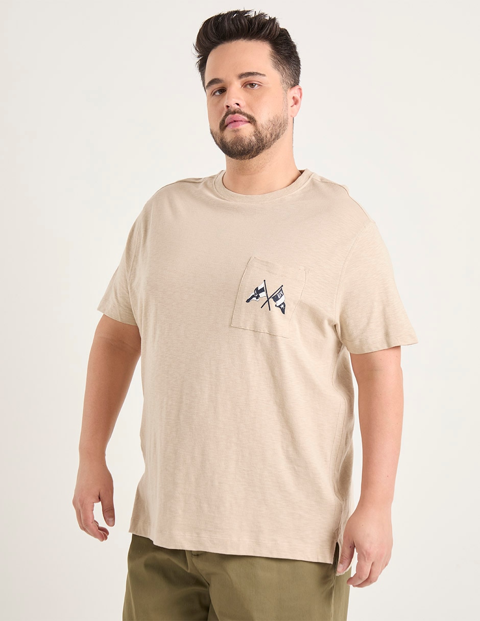 Playera cuello redondo para hombre