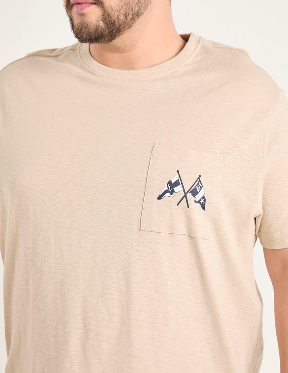 Playera Weekend Plus cuello redondo para hombre