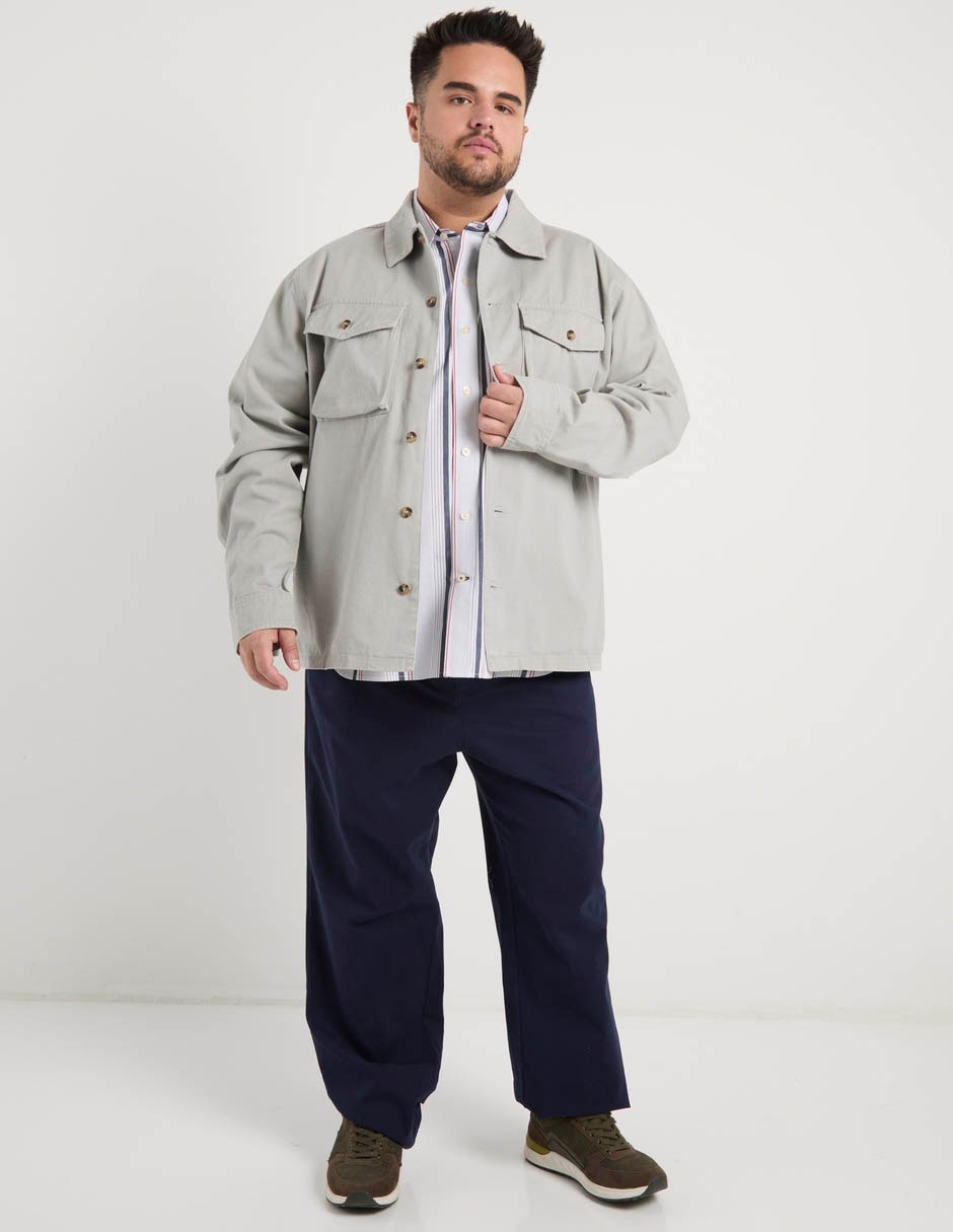 Sobrecamisa casual manga larga para hombre 2