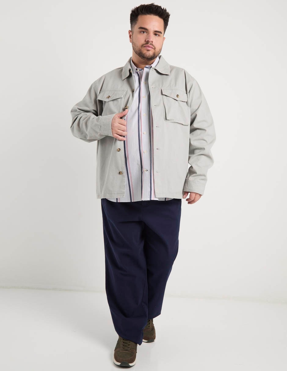 Sobrecamisa casual manga larga para hombre 3