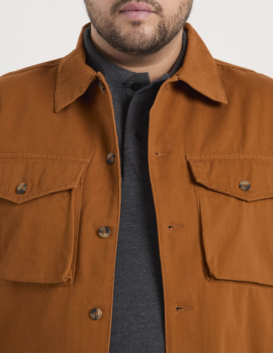 SOBRECAMISA WKH, 3EG(46), CARAMEL CAFÉ