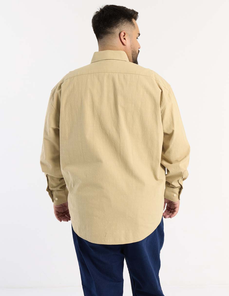 Camisa casual manga larga para hombre 2