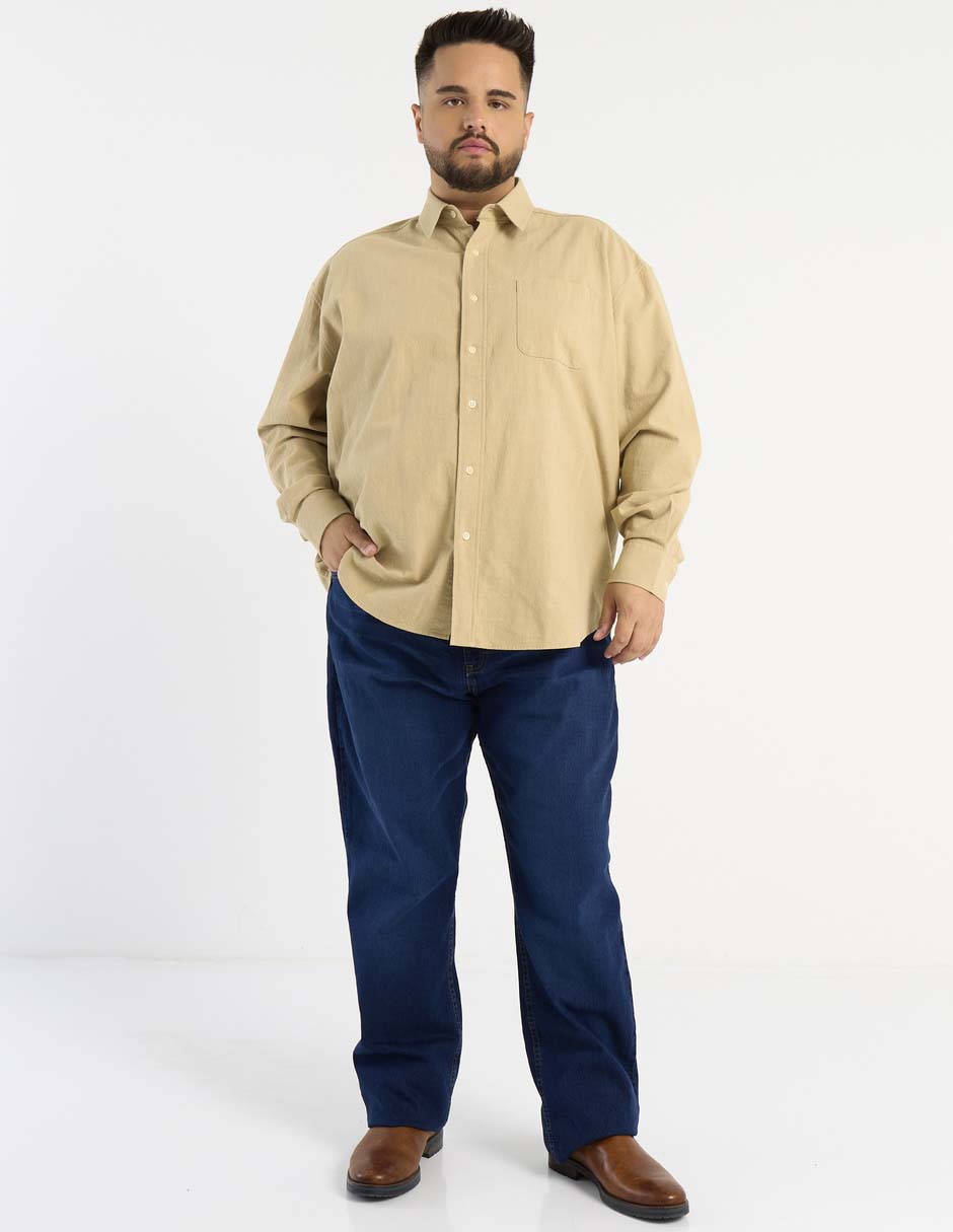 Camisa casual manga larga para hombre 3