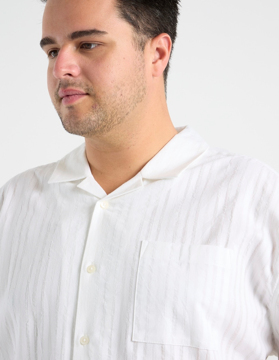 Camisa casual manga corta para hombre 4