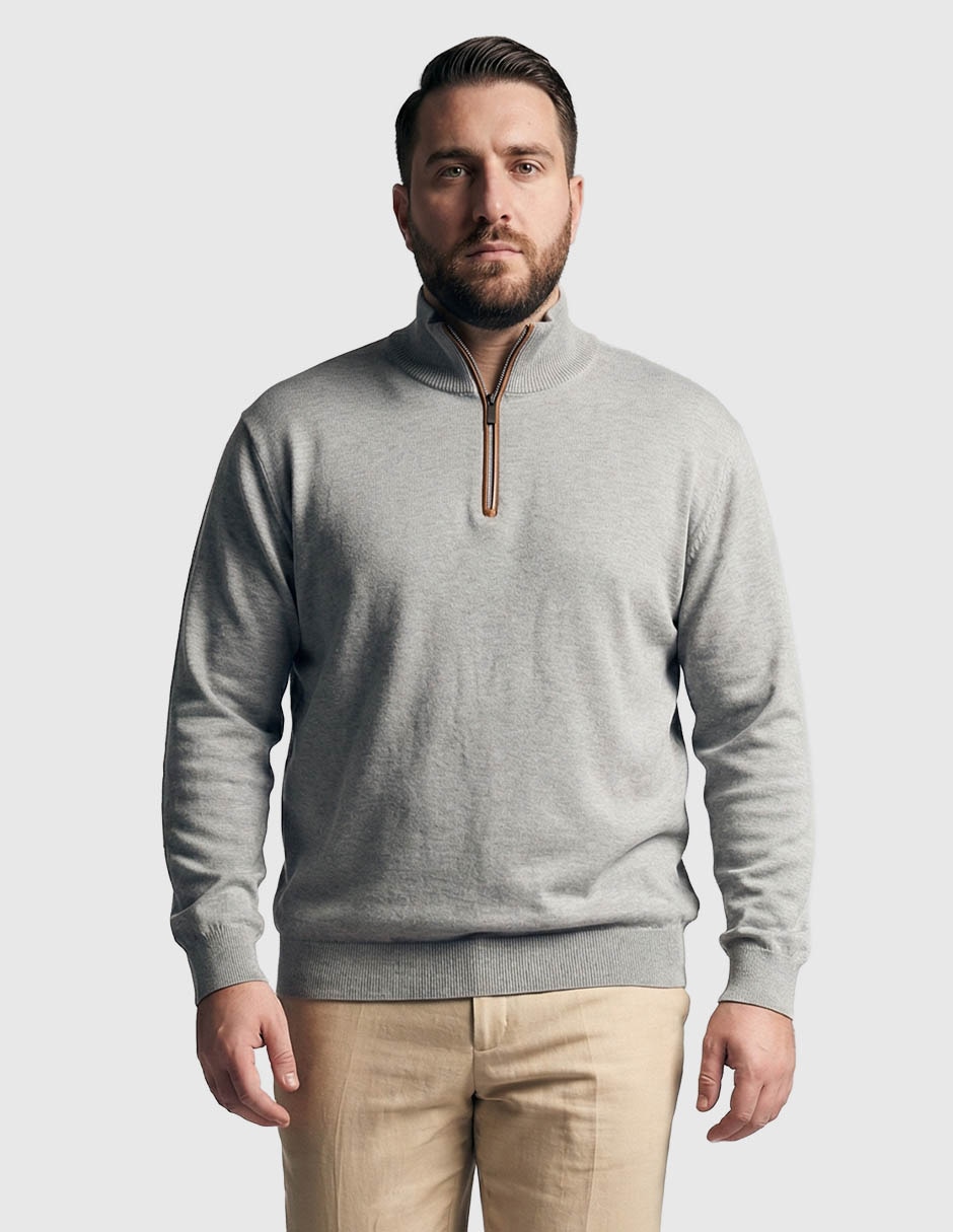 Suéter cuello con cierre para hombre Suéter cuello con cierre para hombre