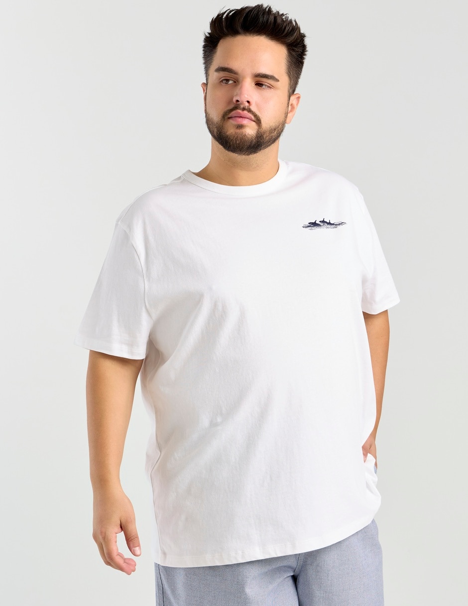 Playera cuello redondo para hombre