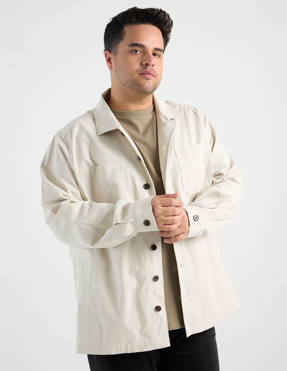 Sobrecamisa casual manga larga para hombre Sobrecamisa casual manga larga para hombre