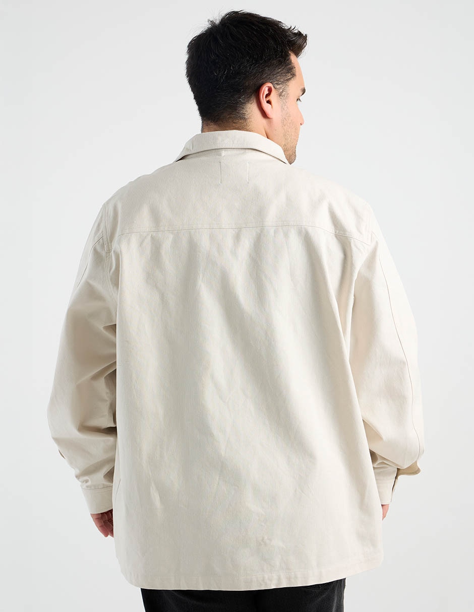 Sobrecamisa casual manga larga para hombre 6