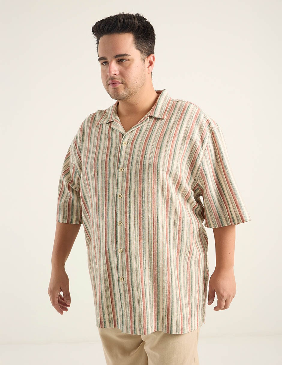 Camisa casual manga 3/4 para hombre 2