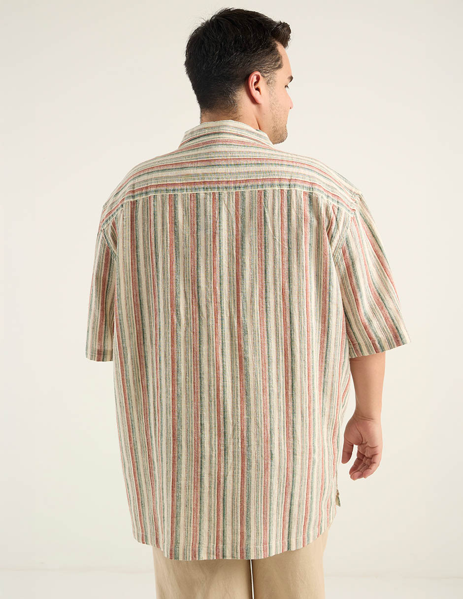Camisa casual manga 3/4 para hombre 6