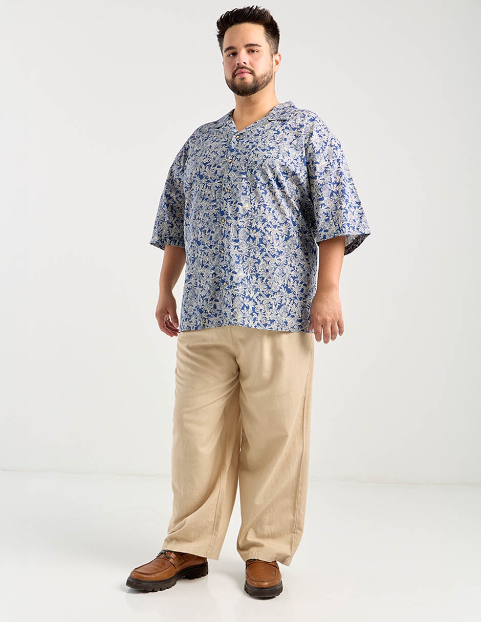 Camisa casual manga al codo para hombre 2