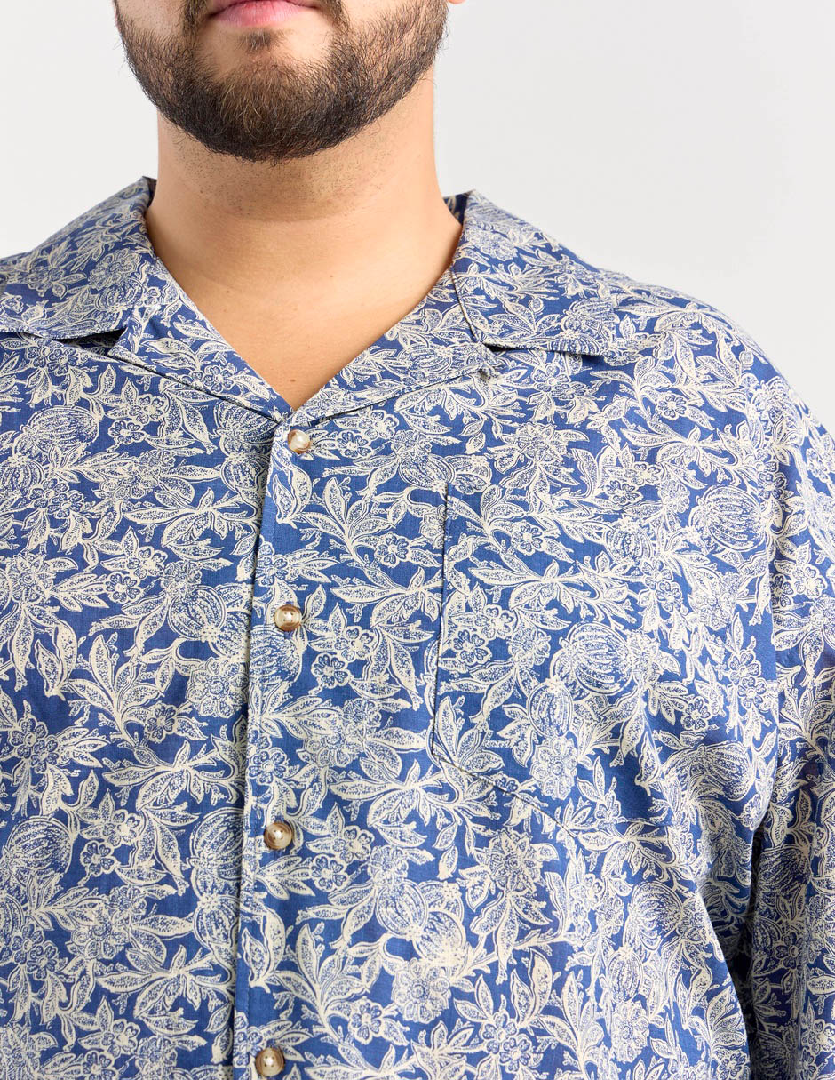 Camisa casual manga al codo para hombre 4