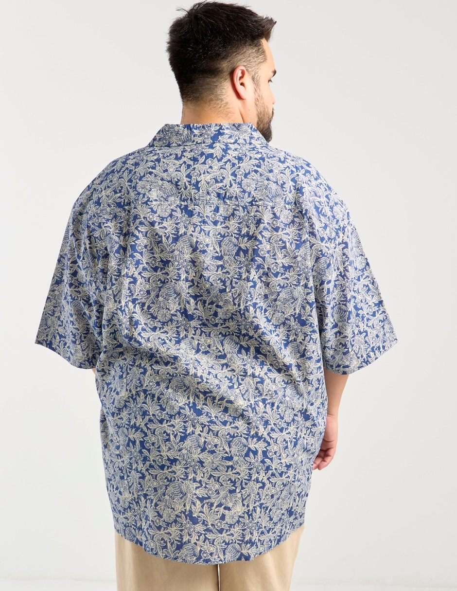 Camisa casual manga al codo para hombre 6
