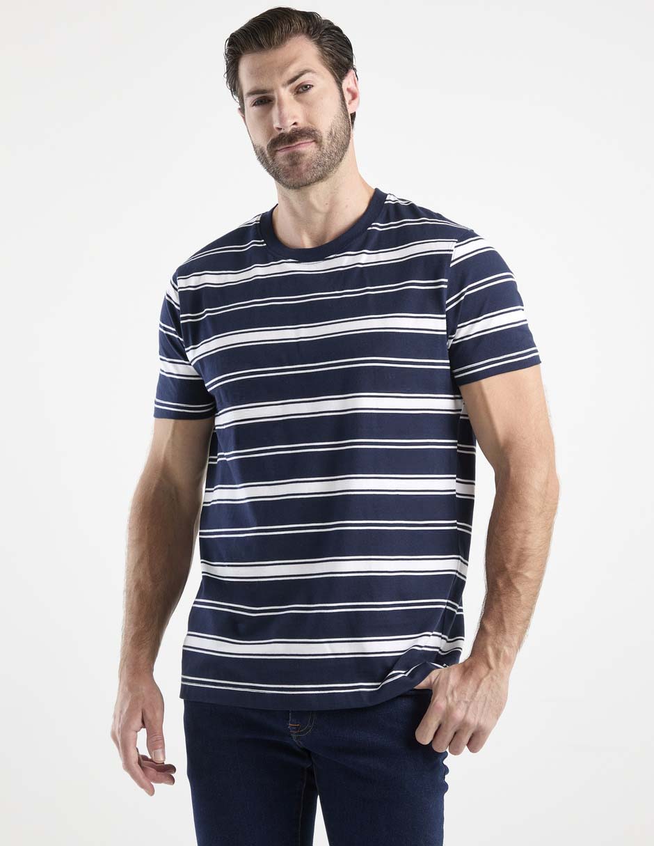 Playera cuello redondo para hombre