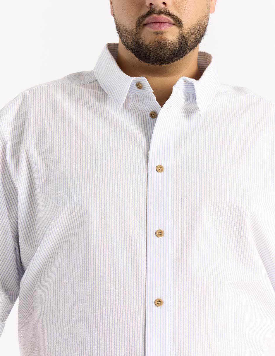 Camisa casual de algodón manga corta para hombre 4