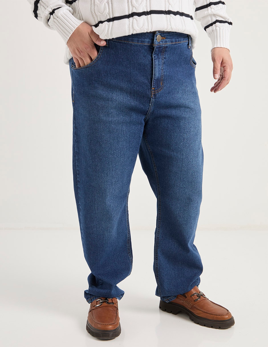 Jeans straight lavado medio para hombre Jeans straight lavado medio para hombre