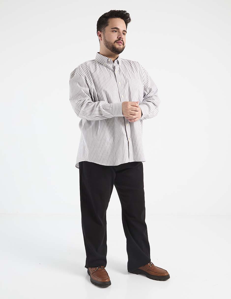 Camisa casual de algodón manga larga para hombre 3