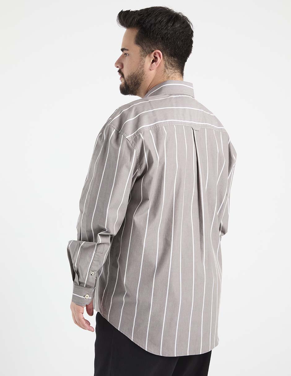 Camisa casual de algodón manga larga para hombre 2