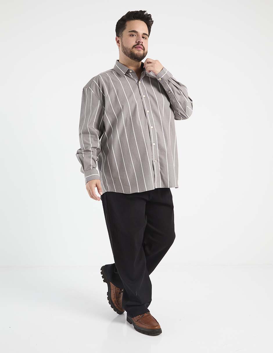 Camisa casual de algodón manga larga para hombre 3