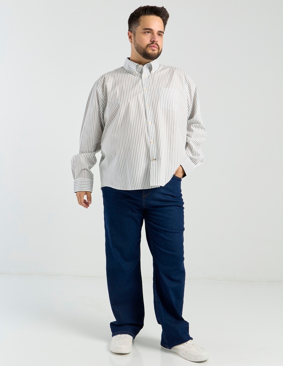 Camisa casual de algodón manga larga para hombre 2