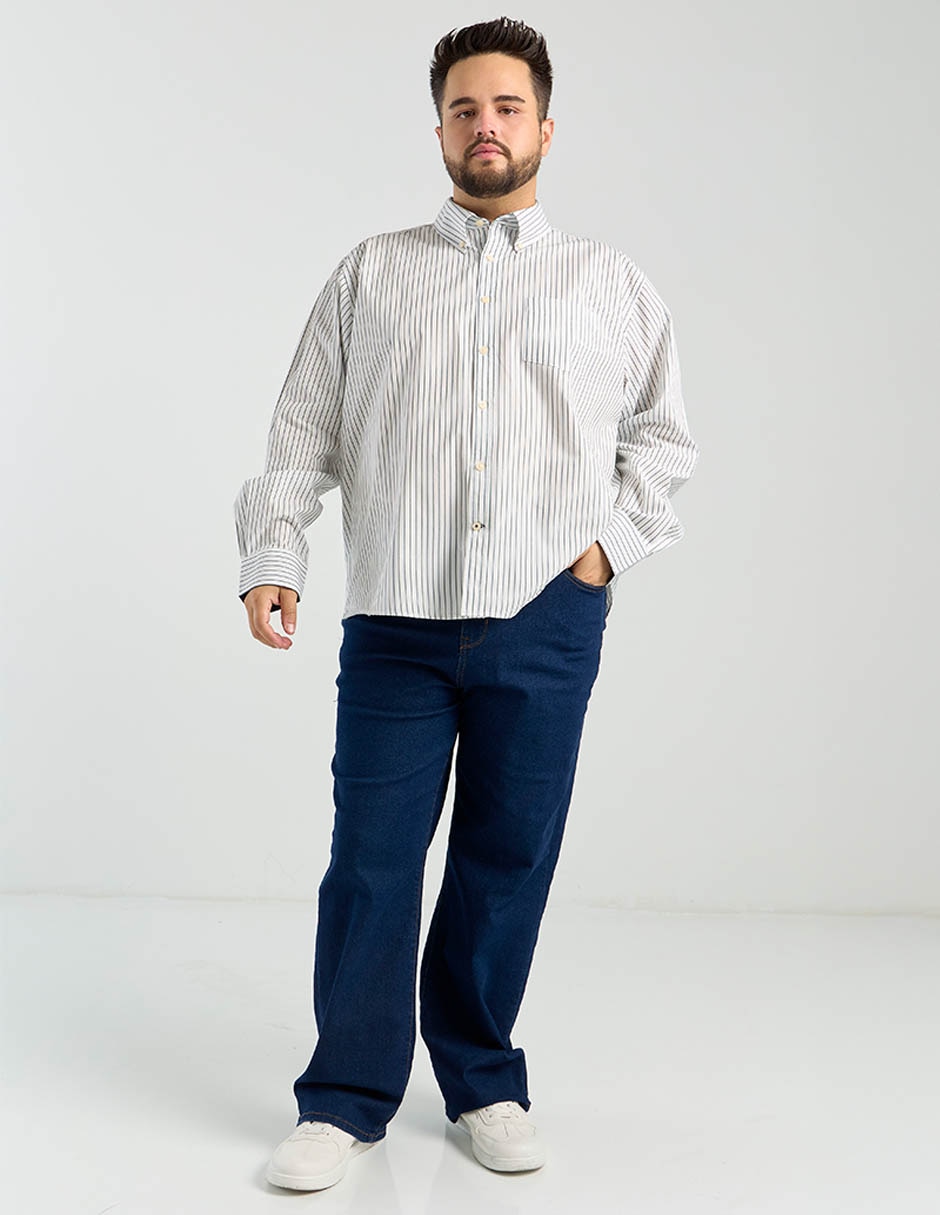 Camisa casual de algodón manga larga para hombre 3