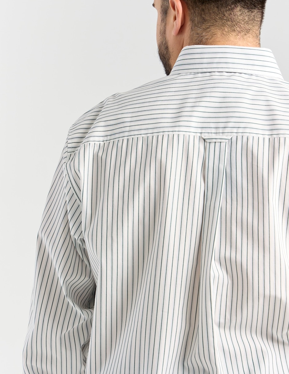 Camisa casual de algodón manga larga para hombre 5