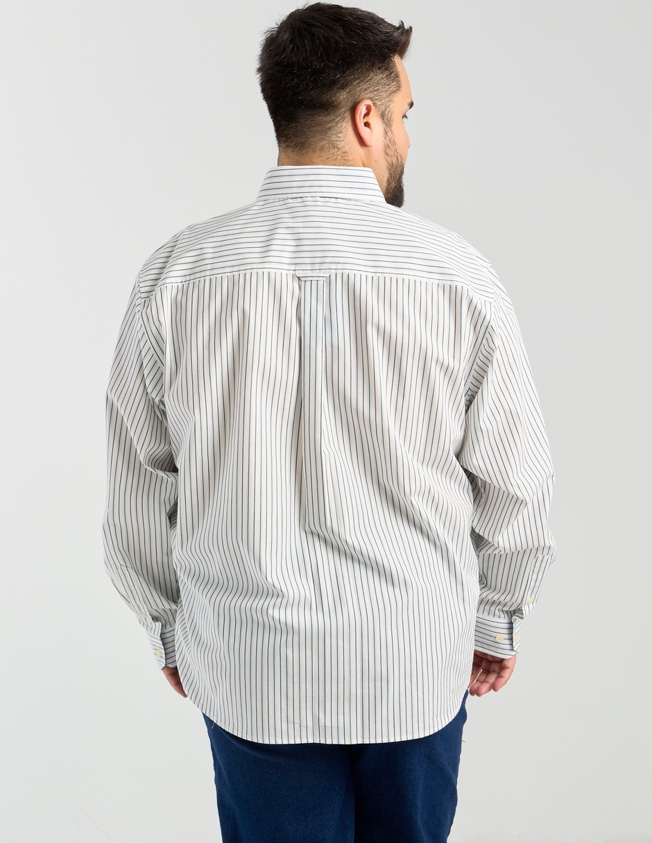 Camisa casual de algodón manga larga para hombre 6
