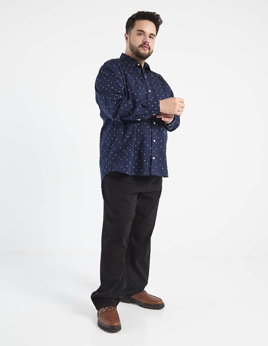 Camisa casual manga larga para hombre 3