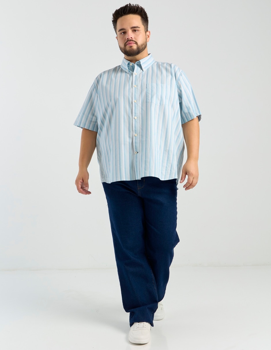 Camisa casual manga al codo para hombre 2