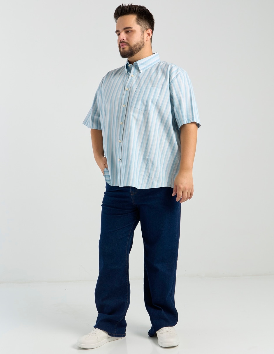 Camisa casual manga al codo para hombre 3