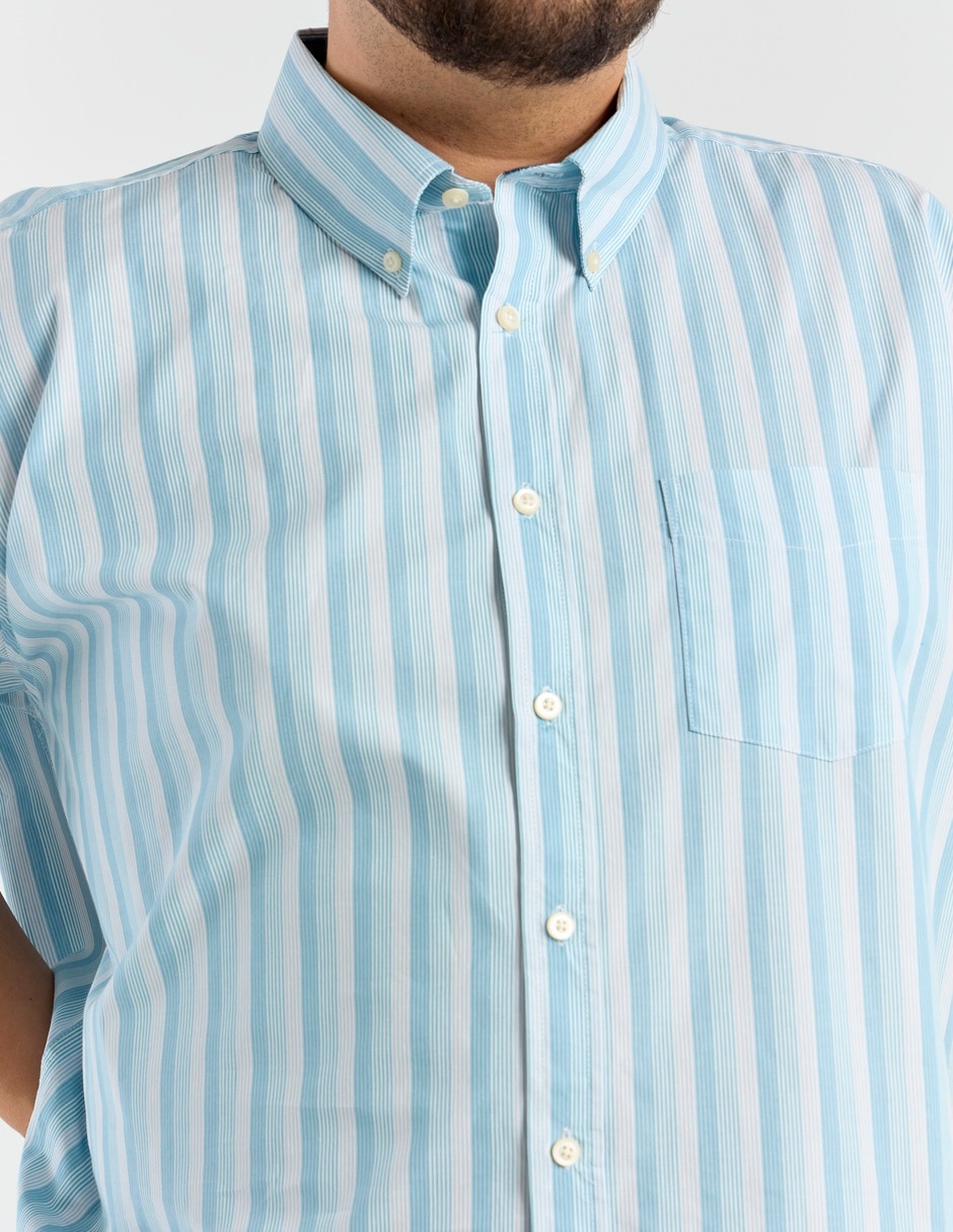Camisa casual manga al codo para hombre 4