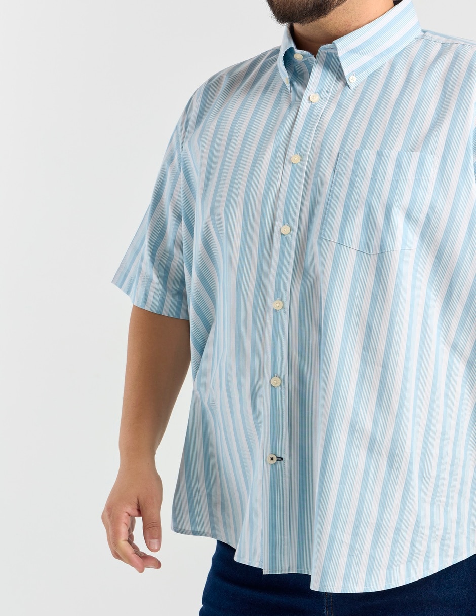 Camisa casual manga al codo para hombre 5