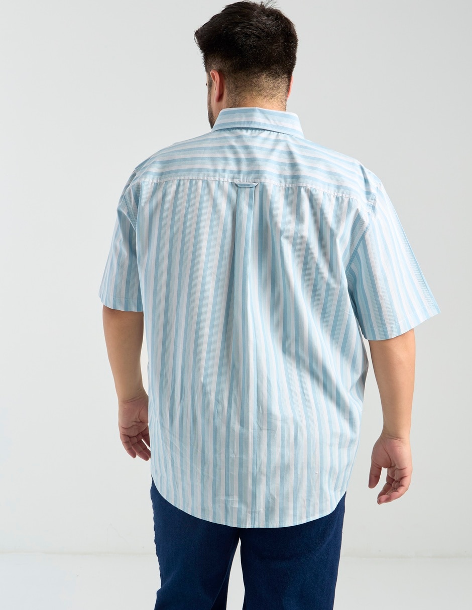 Camisa casual manga al codo para hombre 6