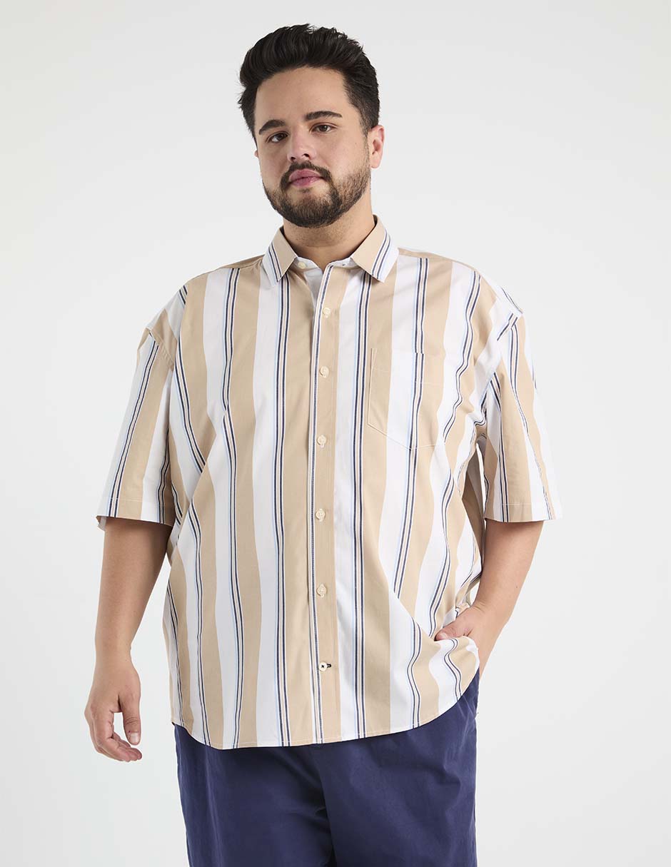 Camisa casual manga al codo para hombre Camisa casual manga al codo para hombre