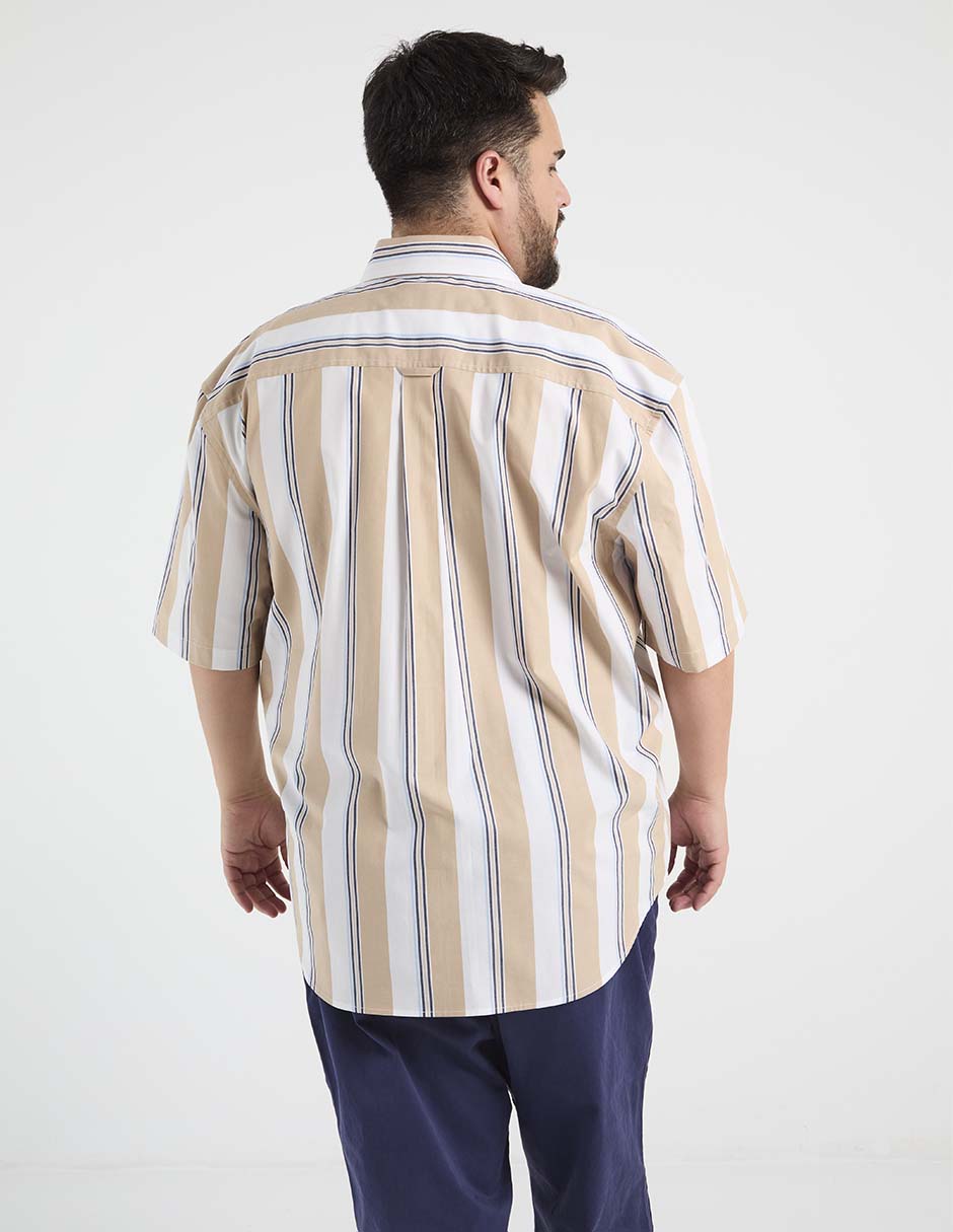 Camisa casual manga al codo para hombre 2