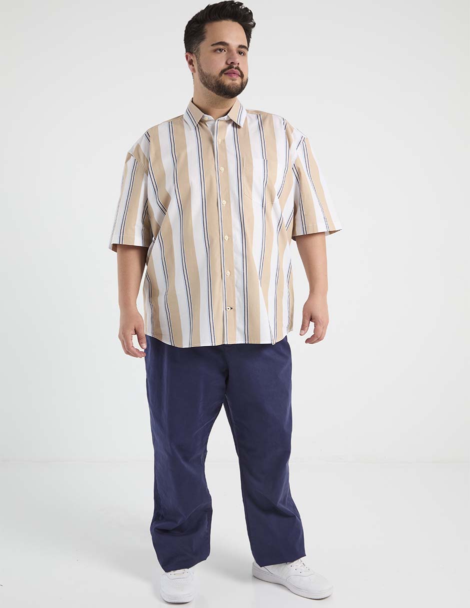 Camisa casual manga al codo para hombre 3