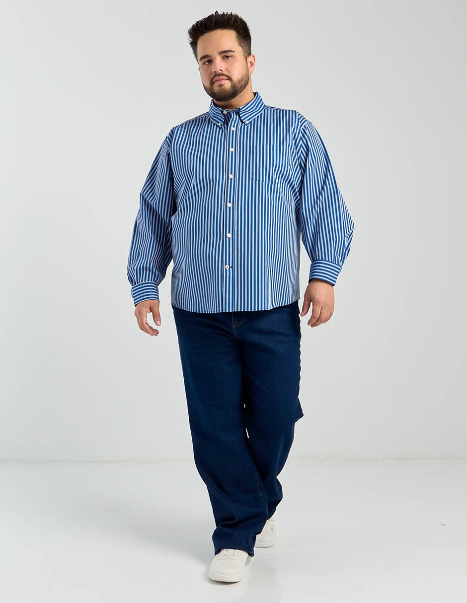Camisa casual de algodón manga larga para hombre 2