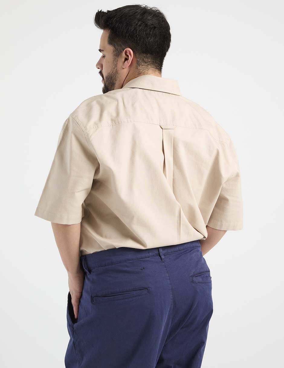 Camisa casual manga al codo para hombre 2