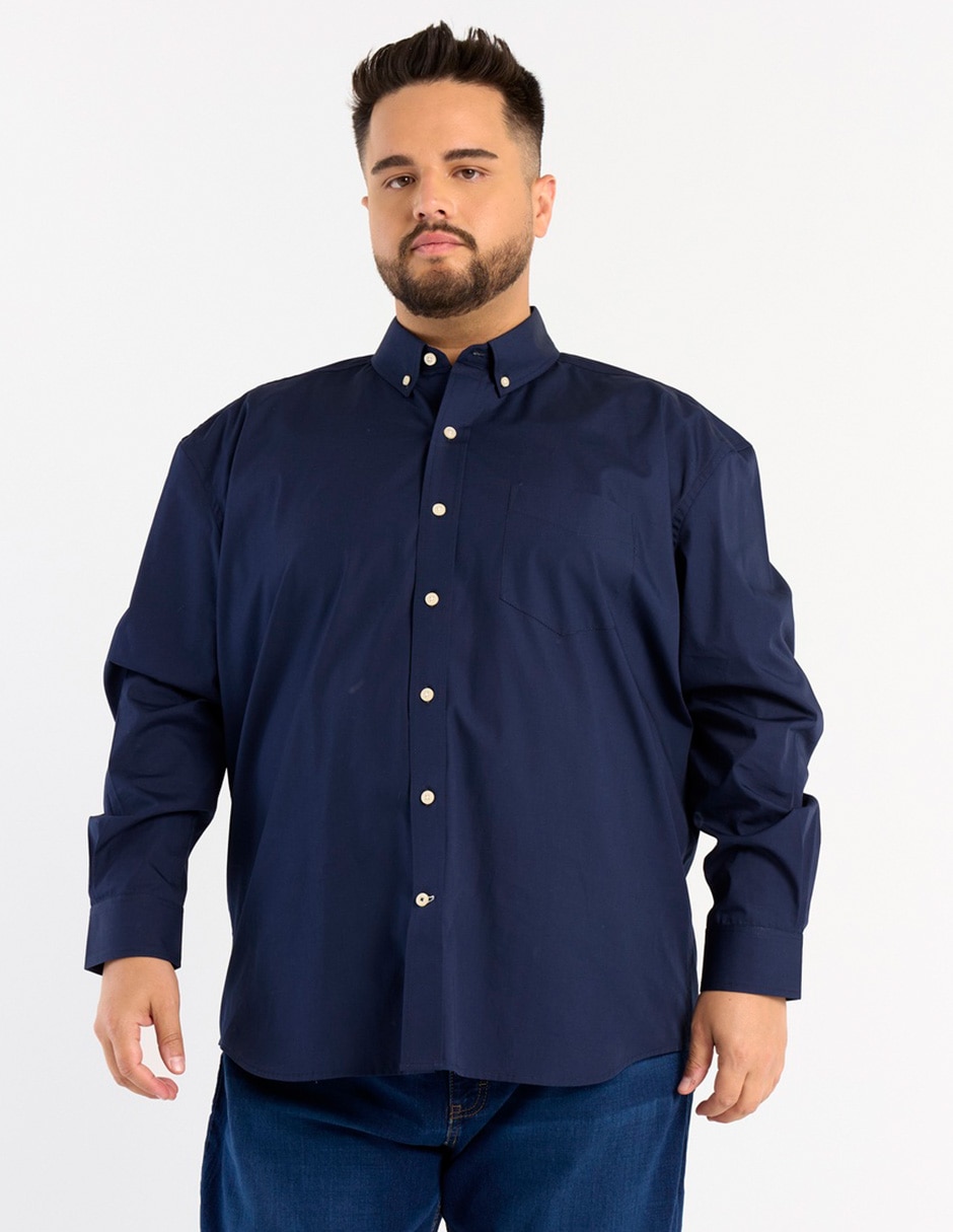 Camisa casual manga larga para hombre