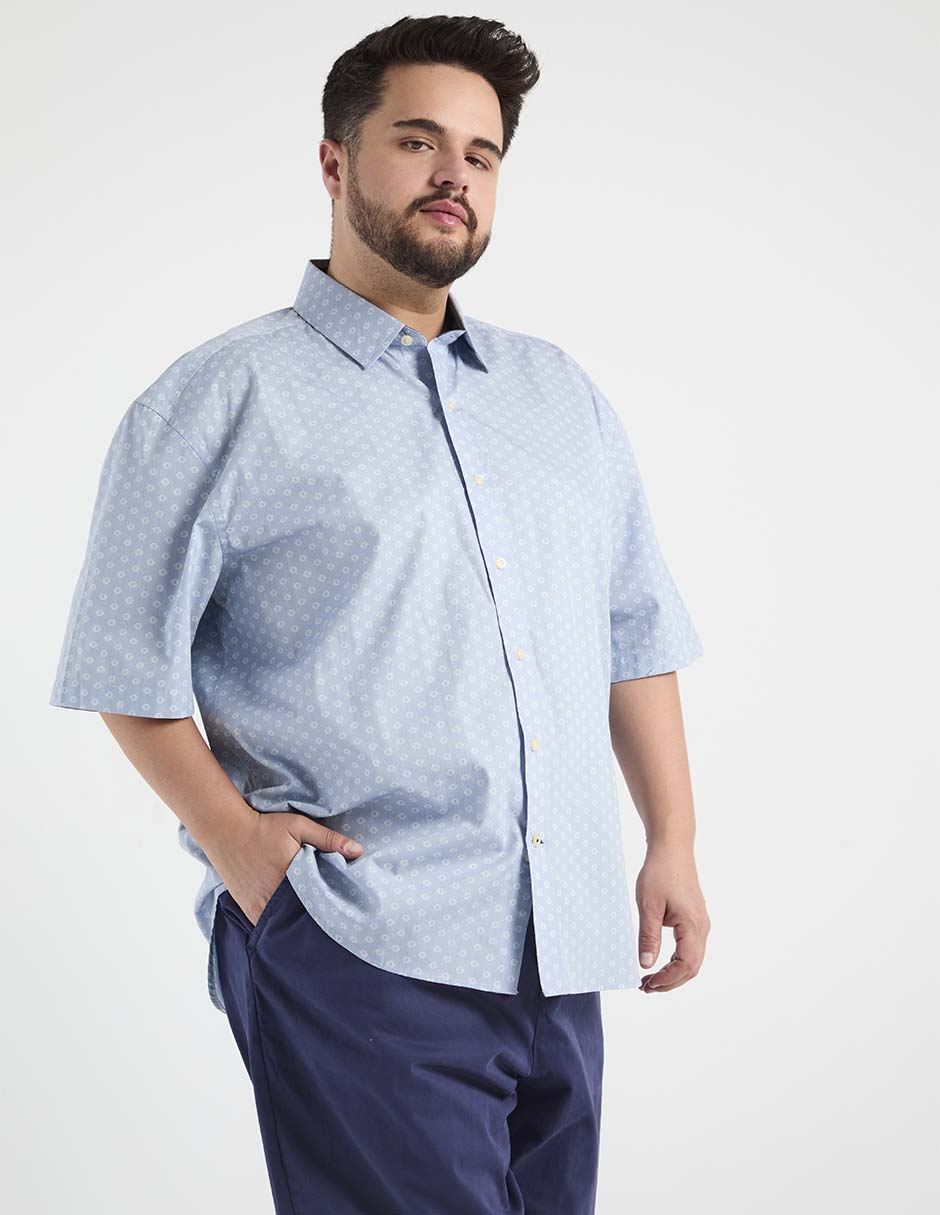 Camisa casual manga corta para hombre