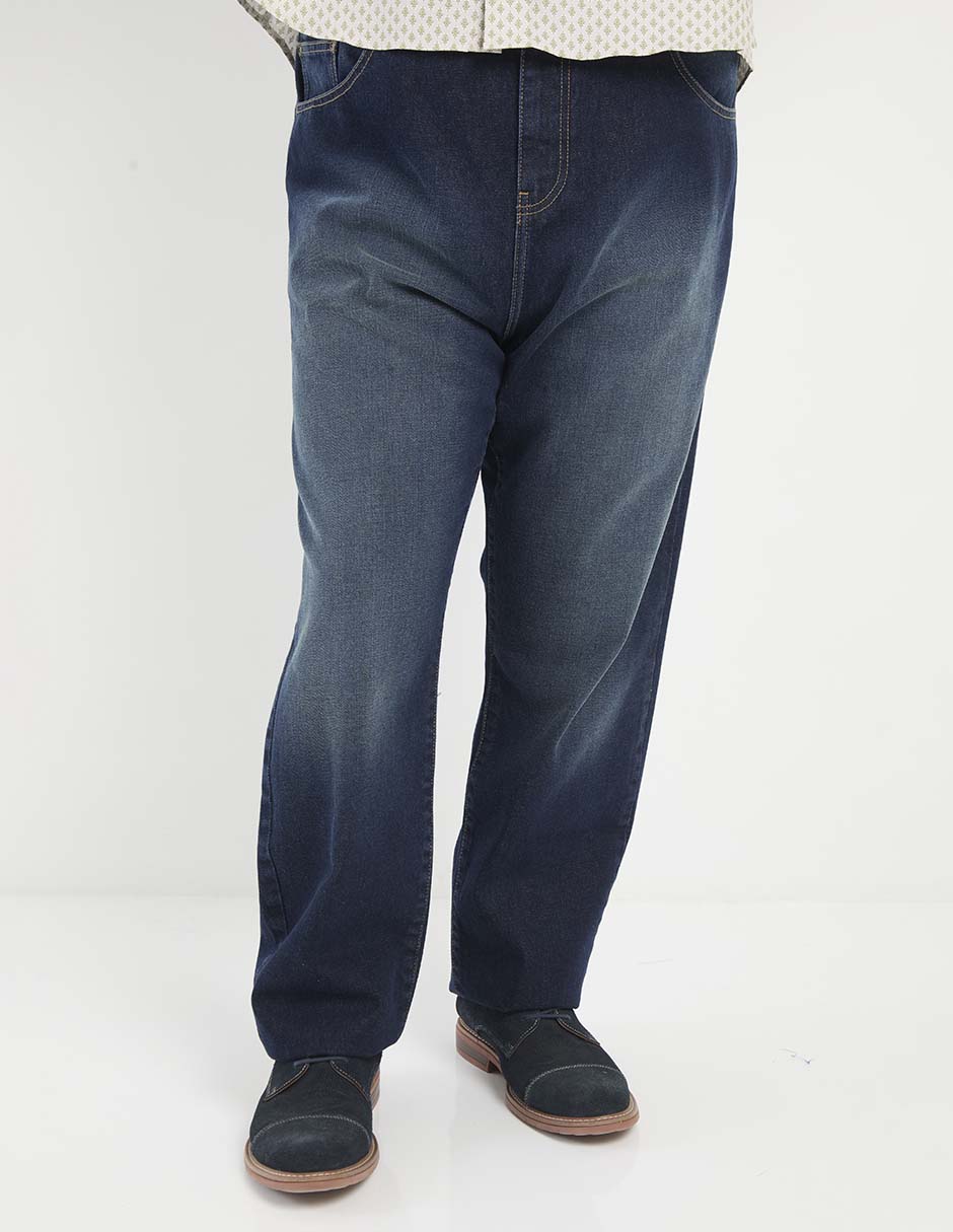 Jeans straight deslavado para hombre