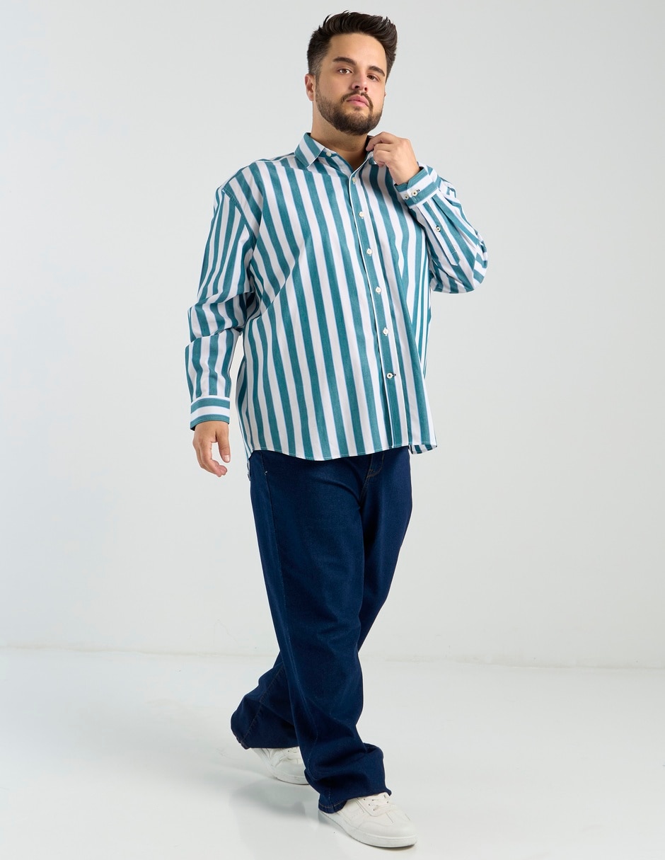 Camisa casual manga larga para hombre 3
