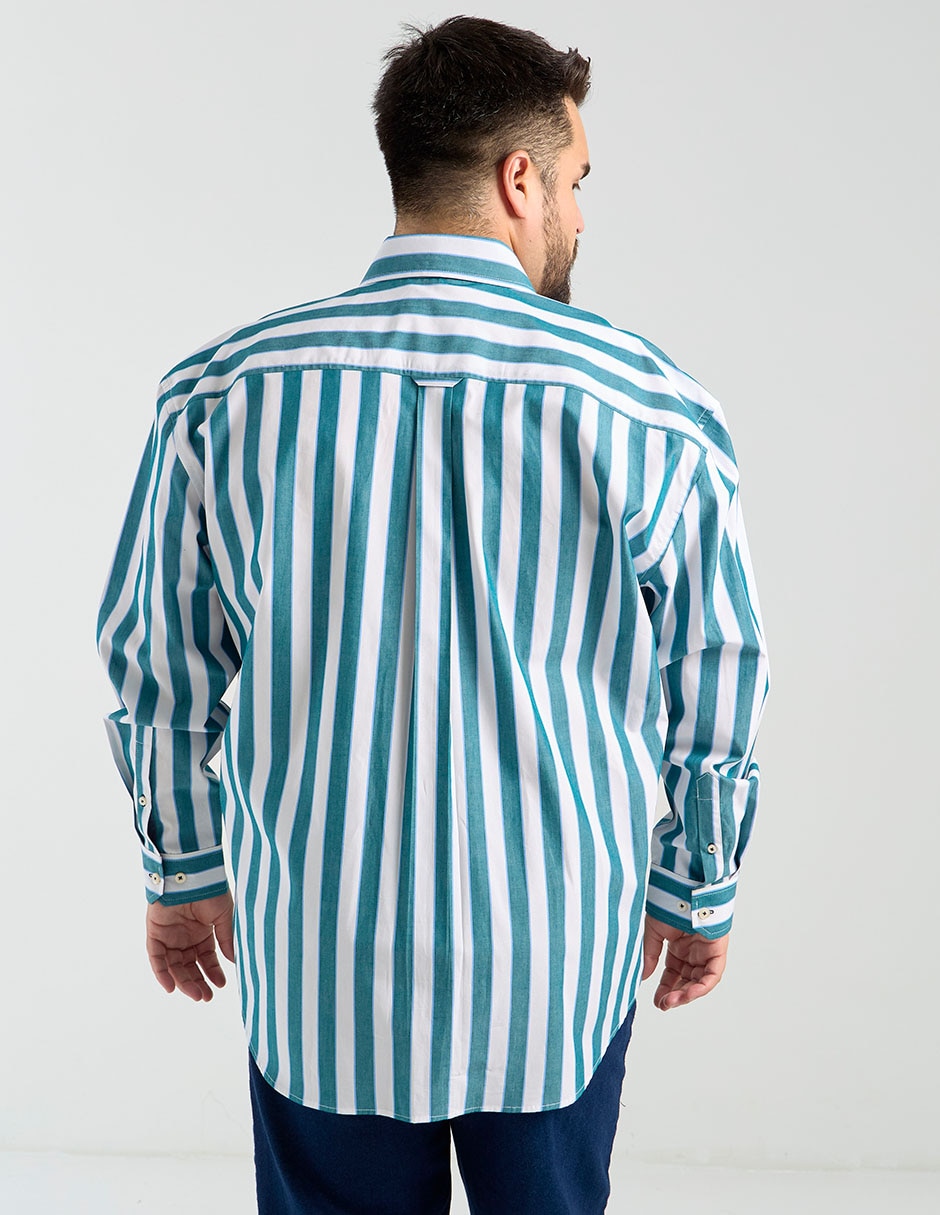 Camisa casual manga larga para hombre 5