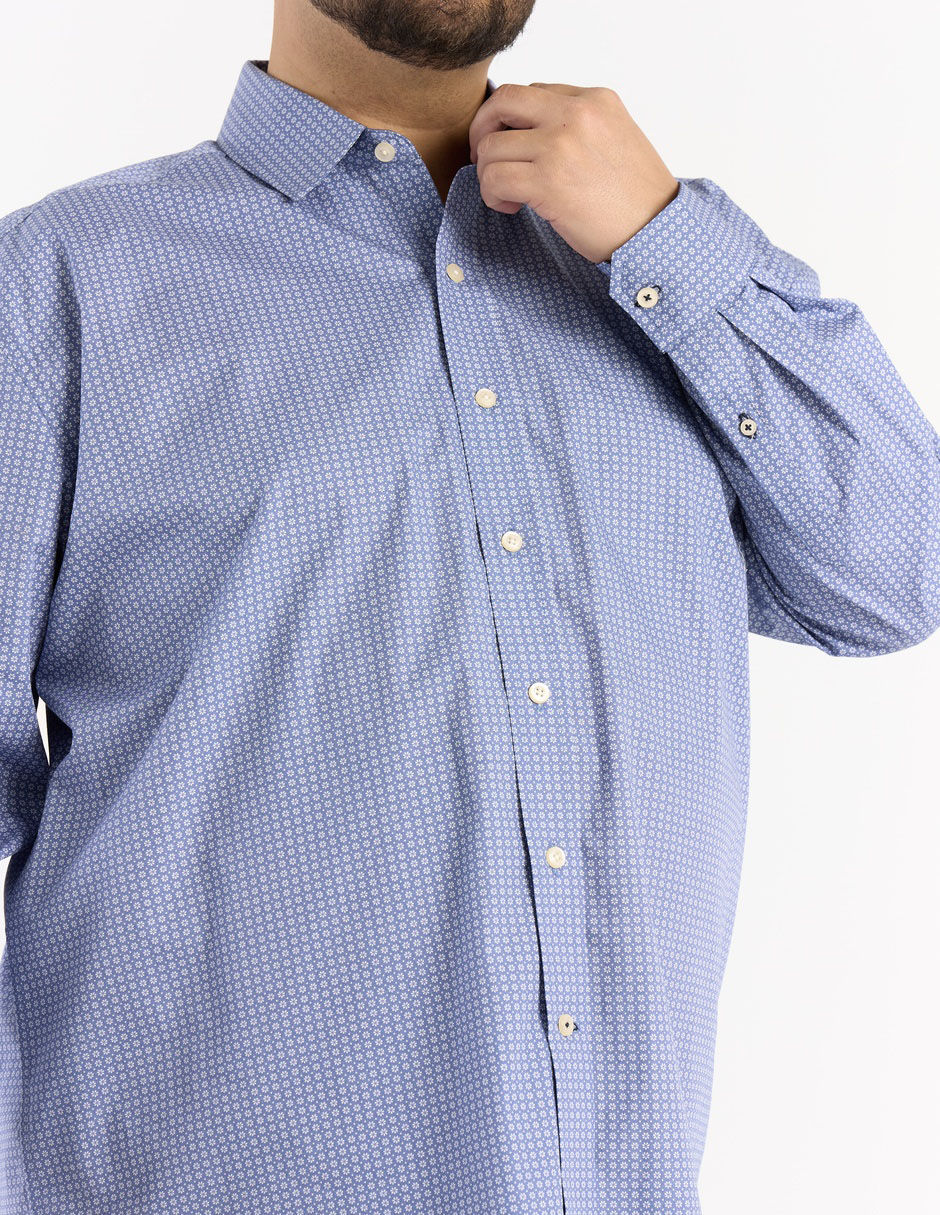 Camisa business casual manga larga para hombre 4