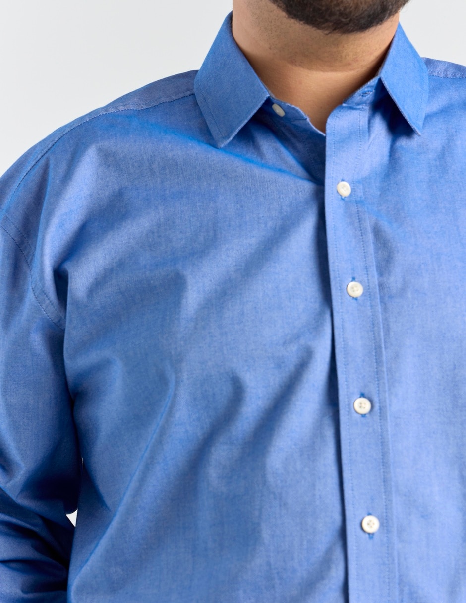 Camisa casual de algodón manga larga para hombre 4