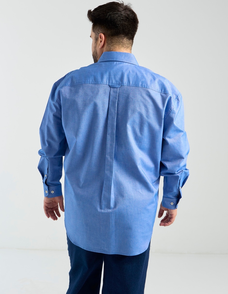 Camisa casual de algodón manga larga para hombre 6