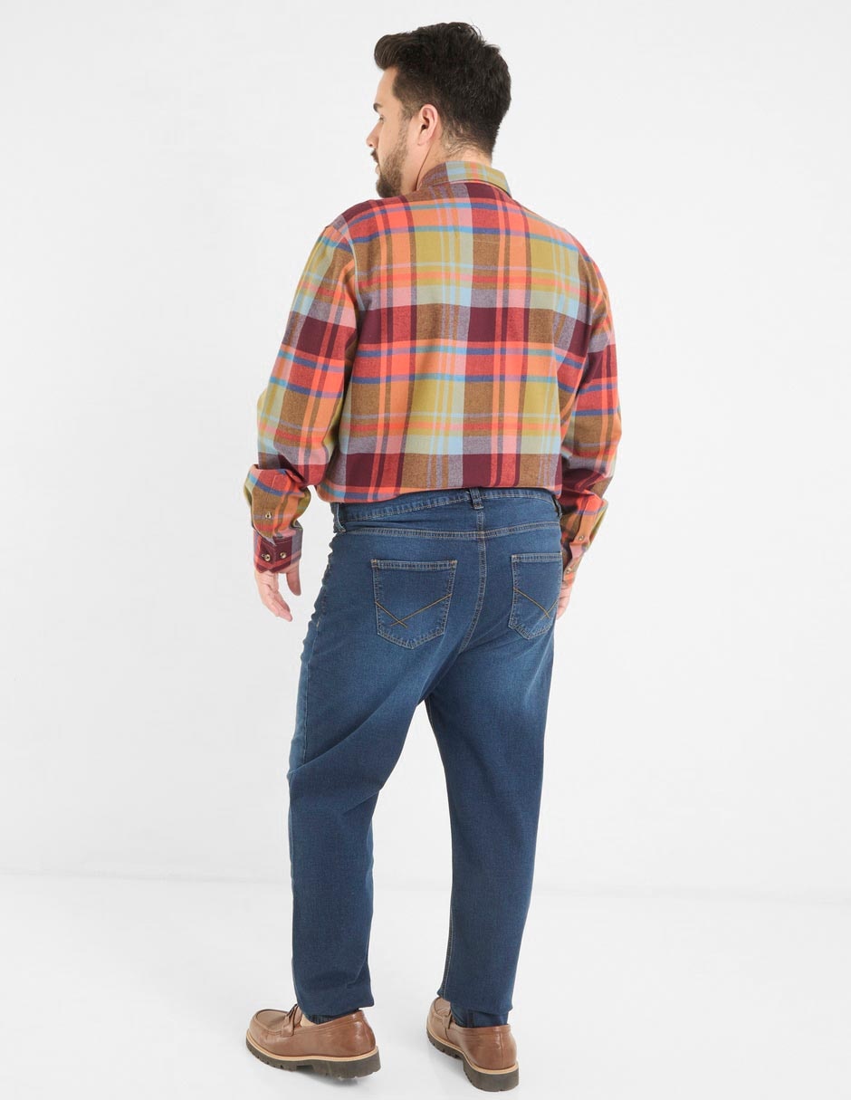 Jeans slim deslavado para hombre 2